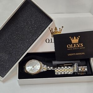 OLEVS Woman Two-Tone Luxury Watch